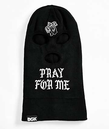 Skull Biohazard Black Ski Mask