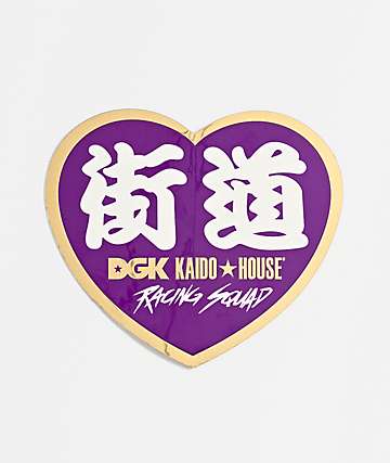 DGK x Kaido House Gold Heart Sticker - 