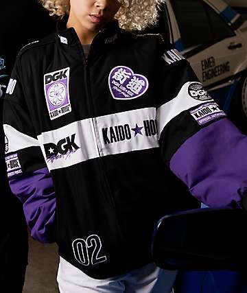DGK x Kaido House Roulette Racer Black Racing Jacket - 