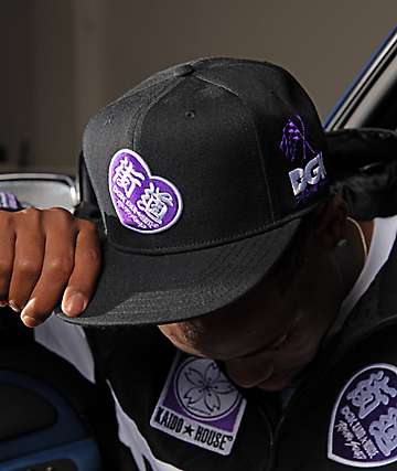 DGK x Kaido House Street Spec Black Snapback Hat - 