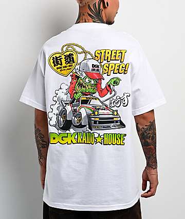 DGK x Kaido House Wide Open White T-Shirt - 