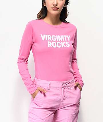 Danny Duncan Virginity Rocks camiseta rosa de manga larga