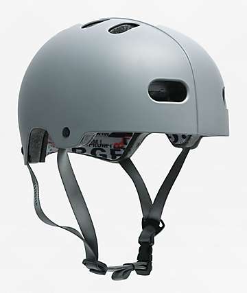 Destroyer DH-1 Certified Grey Skateboard Helmet - 