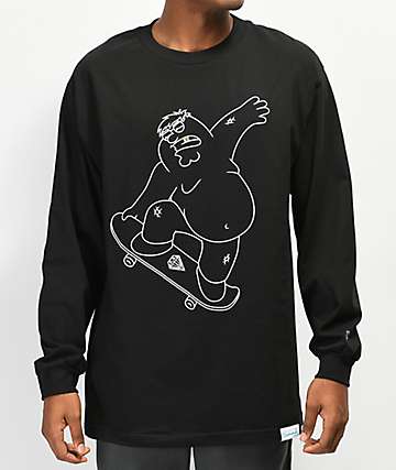 Diamond Supply Co. x Family Guy Peter Griffin Black Long Sleeve T-Shirt