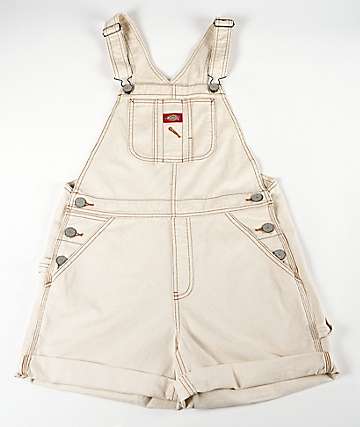 khaki overall shorts