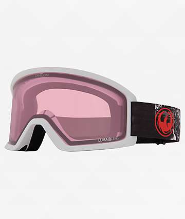 Dragon DX3 OTG White & Pink Ion Snowboard Goggles | Zumiez