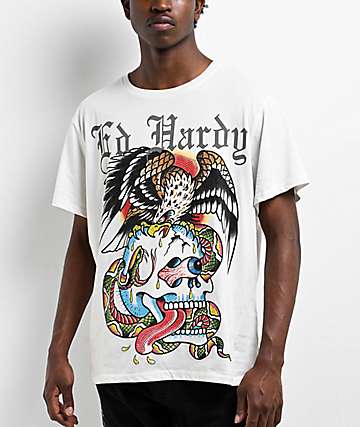 Ed Hardy Skull Butterflies Black Sweat Skirt