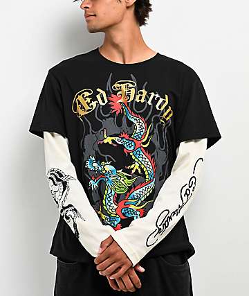 Ed Hardy Panther Snake Vintage 半袖 Tシャツ Ed Hardy Panther Snake Vintage Black T-Shirt | Zumiez