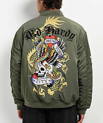 Ed Hardy Tiger Skull Red T-Shirt