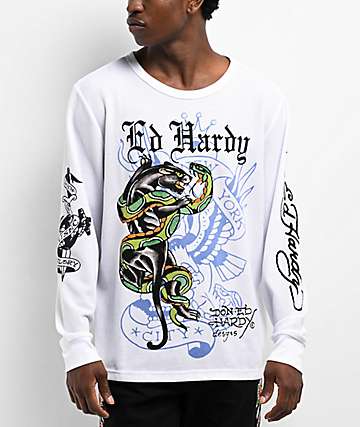 Ed Hardy Love Dagger Ivory T-Shirt | Zumiez
