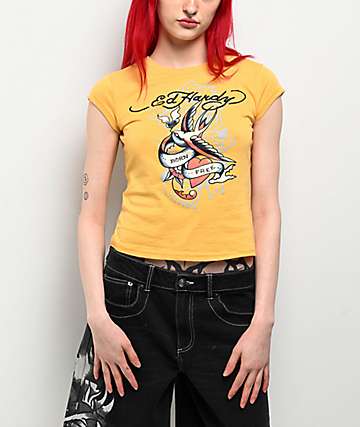 EmotionallyUnavailable CROSSUR HEART TEE トップス
