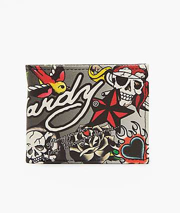 Ed Hardy パーカー barebear LKS Skull Hoodie
