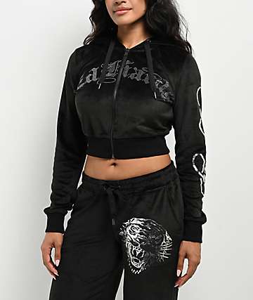 Ed Hardy Swallow Bird White Crop T-Shirt