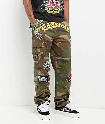 Ed Hardy Swallows Sky Blue Short Sleeve Crop Zip Hoodie