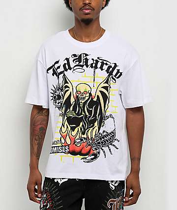 Ed Hardy Mary Charcoal T-Shirt