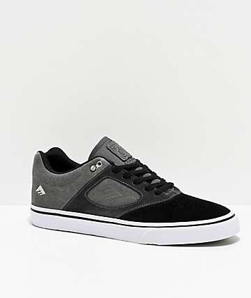 Emerica Reynolds 3 G6 Vulc zapatos de skate negros y grises