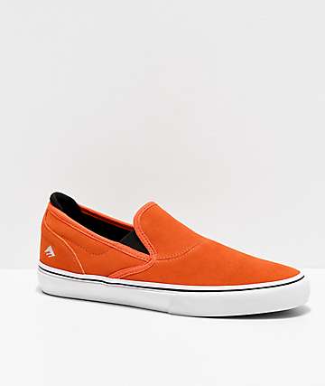 Emerica x Bronson Wino G6 Slip-On zapatos de skate anaranjados