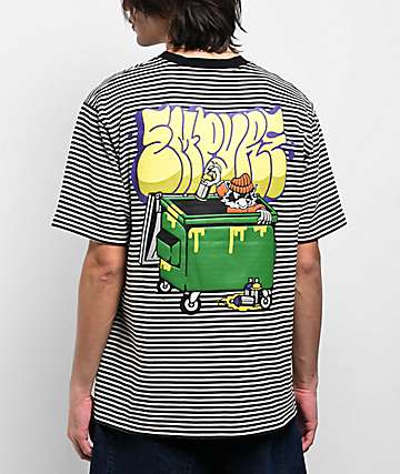 【as\"on】SOL STRIPE TEE SOLS Mens Marine Long Sleeve Stripe T-Shirt (L) (White/Navy