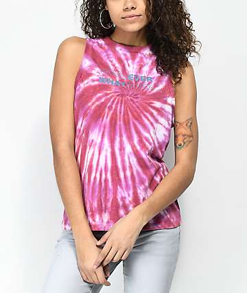 Empyre Chaine Whatever camiseta sin mangas de tie dye rosa