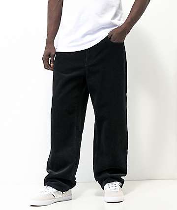 Empyre Corduroy Black Loose Fit Skate Pants - 