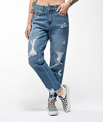 zumiez mom jeans