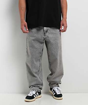 Empyre Grey Wash Ultra Loose Skate Jeans - 