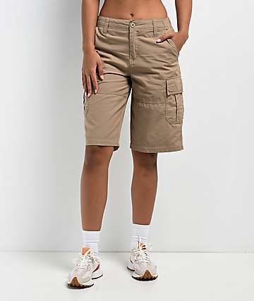 Empyre Loose Fit Dillon Khaki Cargo Shorts