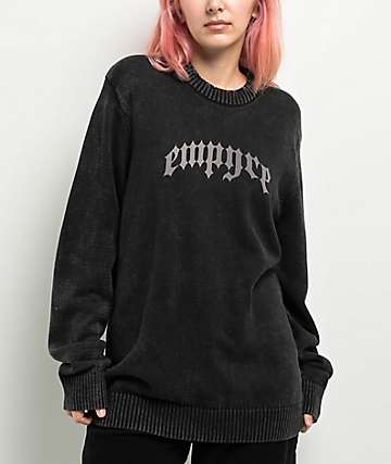 Empyre Key Black Corduroy Shoulder Bag