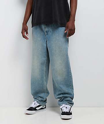 Empyre Sydney Shindig Light Blue Wash Loose Fit Denim Shorts