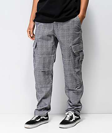 men's plaid cargo pants