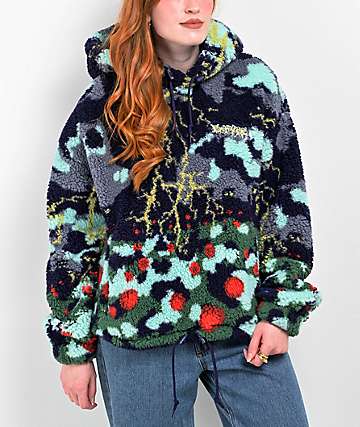 Empyre Ramona Lightning Cityscape Sherpa Hoodie -