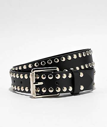 Empyre Round Stud Black Belt -