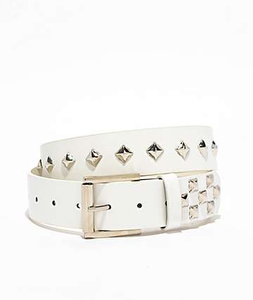 Empyre Scatter Stud White Belt -