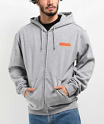 Empyre Skate Graffiti Logo Grey Hoodie - 