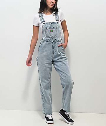 white wash overalls