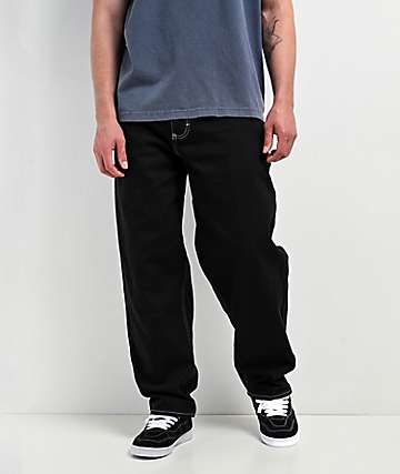 Empyre Loose Fit Black Corduroy Skate Pants