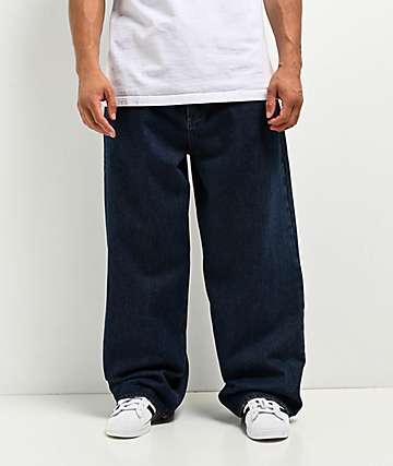Empyre Ultra Wide Evening Dark Blue Skate Jeans -