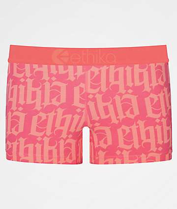 Ethika Bomber Schweed Staple Pink Boyshort Underwear
