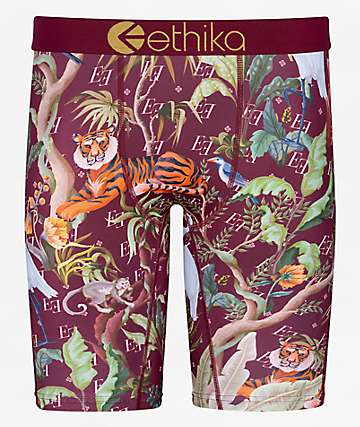 Random 5 Pairs of Ethika Men Long Boxer Underwear Sports Short Pants Size  S-3XL
