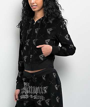 Famous Stars & Straps Skulls Black Zip Hoodie | Zumiez