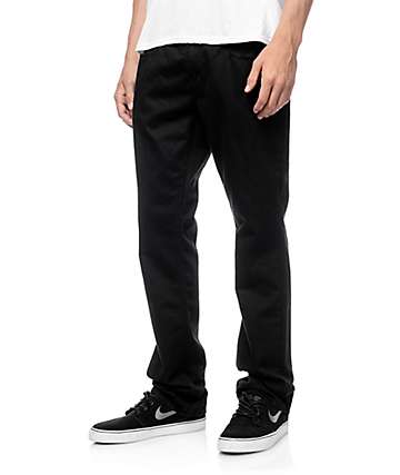 Free World Night Train 5 Pocket Black Twill Pants (Past Season)