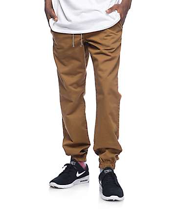 dark brown joggers