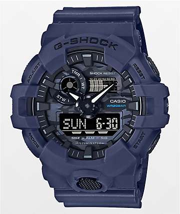 G-Shock GA2100-1A2 Neon Accent Watch, Blue : Clothing, Shoes &  Jewelry