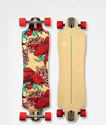 Gold Coast The Killer Koi 36" Drop Through Longboard Complete