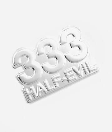 HALF EVIL Logo Silver Pin - 