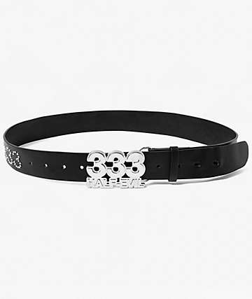 HALF EVIL Studded Logo Black Belt - 