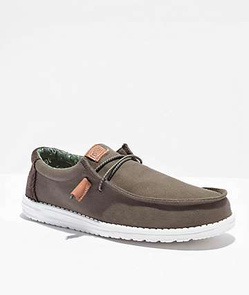 HEYDUDE Wendy Peak Chambray Cream Shoes