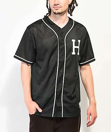 camisas de beisbol negras