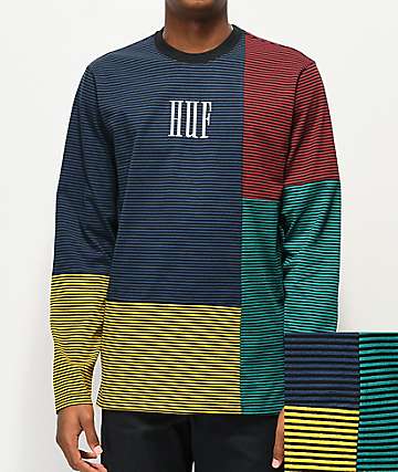 White HUF Aura Long Sleeve T-Shirt