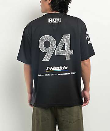 HUF x Kodak Racing Photo Finish Black T-Shirt | Zumiez